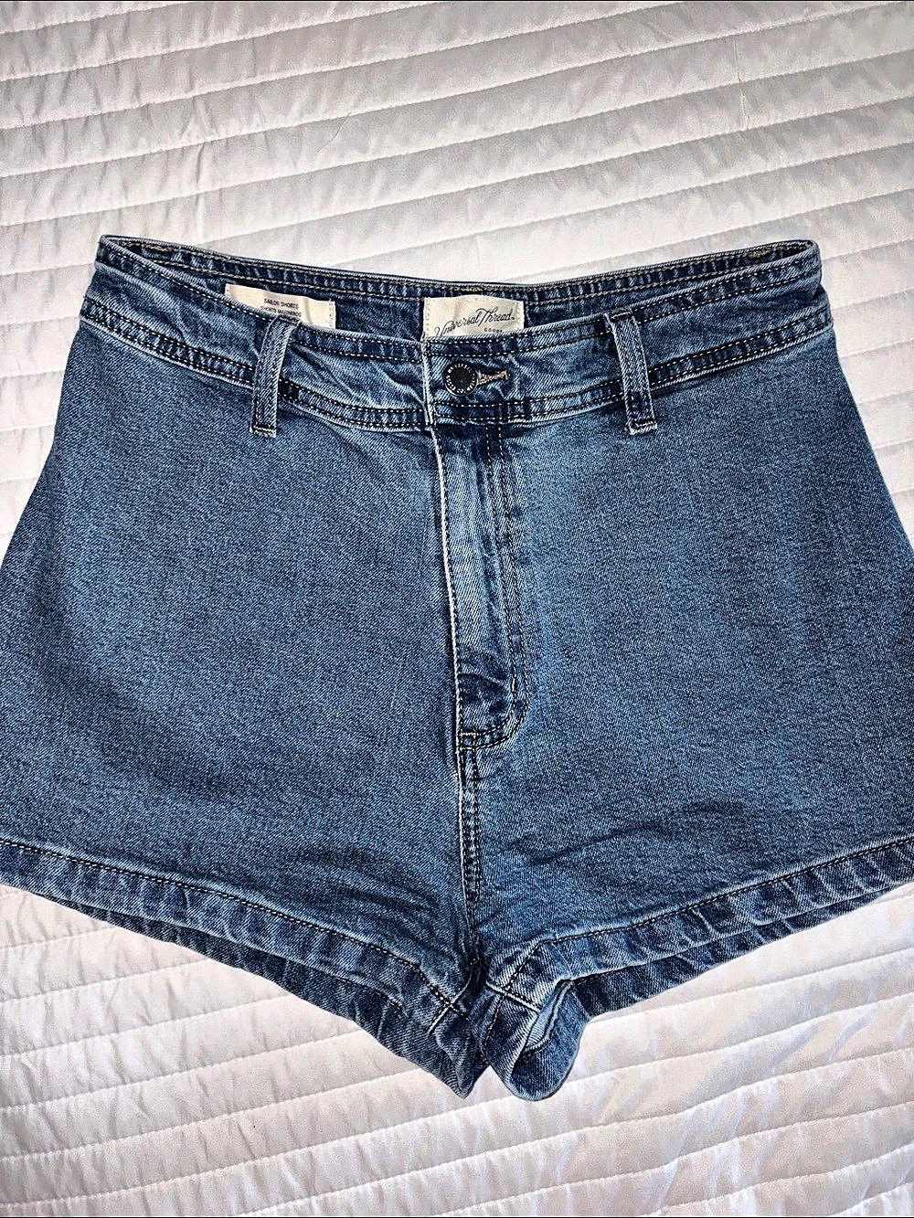 Universal Thread Highest-Rise Sailor Denim Shorts Blue Size 8